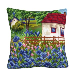 Collection D'Art 5507CK Подушка "Цветы у дома"