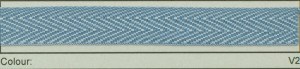 IEMESA S004/V2 Тесьма киперная, ширина 11 мм, цвет светлый джинс