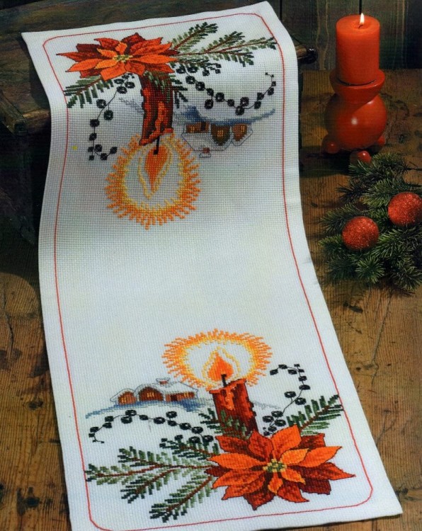 Набор для вышивания Permin 68-3290 Салфетка рождественская