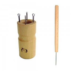 Klass&Gessmann 680-4 Куколка для вязания шнура круглая на 4 крючка с иглой