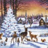 Набор для вышивания LetiStitch 947 Christmas Wood (Рождественский лес)