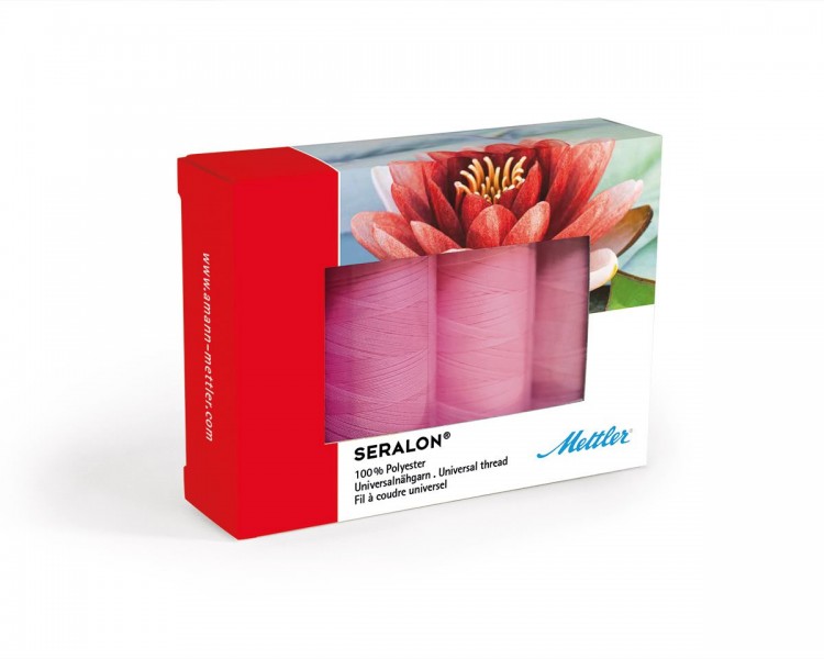 Amann Group Mettler SE4Pink-Kit Набор с нитками Seralon в подарочной упаковке, 4 катушки