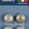Sandra CARD204 Пуговицы, серебряный матовый