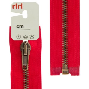 Riri 2513094/60/2407 Молния металлическая, разъёмная, 5 мм, 60 см, красный