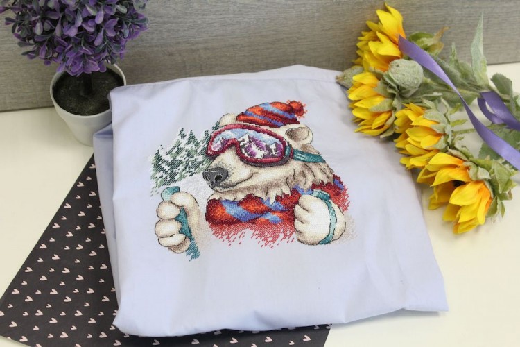 Набор для вышивания Жар-Птица В-685 Стильный лыжник