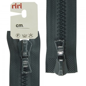 Riri 6016575/75/2723 Молния тракторная, разъемная, 2 замка, 8 мм, 75 cм, темно-зеленый