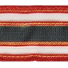 SAFISA 25142-30 Лента органза с рисунком с проволокой по краю, ширина 30 мм, цвет 030 бордовый