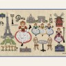 Набор для вышивания Le Bonheur des Dames 1139 Bonjour Paris (Привет, Париж)