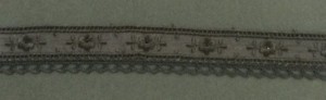 IEMESA T120/14 Хлопковое шитье с кружевом, ширина 20 мм, цвет черный