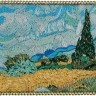 Набор для вышивания Панна MET-JK-2266 Брошь "Пшеничное поле с кипарисами"
