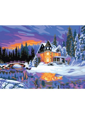 Collection D'Art 10517W Ткань с рисунком для вышивания