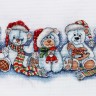 Набор для вышивания Alisena 1267 Рождественские мишки