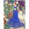 Набор для вышивания Многоцветница МЛ(н) 3006 Дама с корзиной цветов