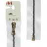 Riri 3000105/65/2101 Молния металлическая, разъемная, на атласной тесьме, 4 мм, 65 см, белый
