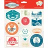 Docrafts PMA804101 Наклейки путешественника All Aboard