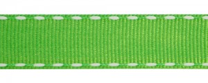 SAFISA 352-15мм-62 Лента репсовая с "прострочкой", ширина 15 мм, цвет 62 - зеленый