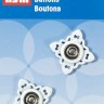 Prym 341934 Пришивные кнопки "Квадратные"