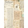 Stamperia DFSA4322 Бумага рисовая мини-формат "Манускрипт"