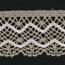 IEMESA 1880/YY Мерсеризованное хлопковое кружево, ширина 35 мм, цвет бежевый с розовым