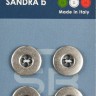 Sandra CARD206 Пуговицы, серебряный