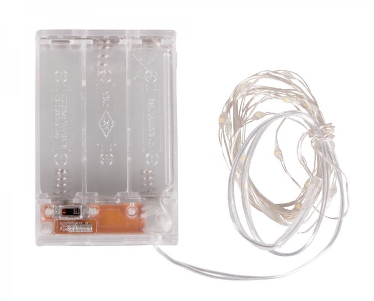 Rayher 69168102 Гирлянда миниатюрная светодиодная  с таймером 10 мини-LED ламп