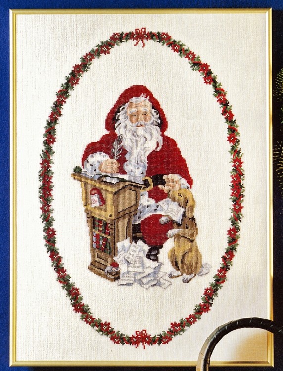 Набор для вышивания Oehlenschlager 66222 Санта с животнными