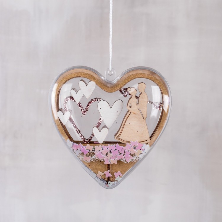 Rayher 62953505 Набор декоративных элементов - вставок "Новобрачные"