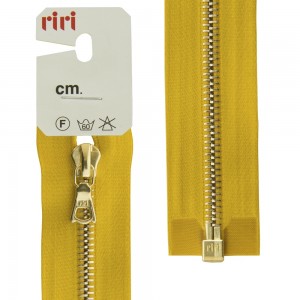 Riri 3503219/70/5339 Молния металлическая, разъемная, на атласной тесьме, 6 мм, 70 см, горчичный
