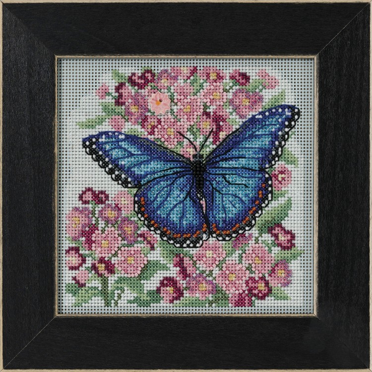 Набор для вышивания Mill Hill MH142216 Blue Morpho Butterfly (Голубая бабочка Морфо)