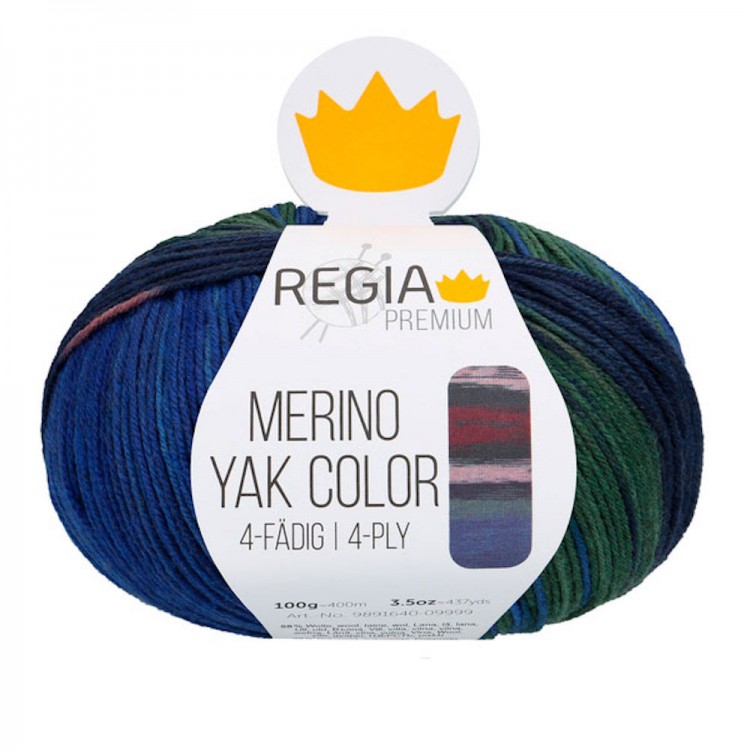 Пряжа для вязания Regia Premium 9801640 Merino Yak Color 4-ply (Мерино Як Колор 4 нитки)