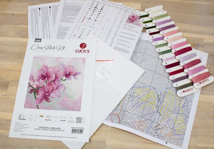 Набор для вышивания Luca-S B7009 Изящные орхидеи