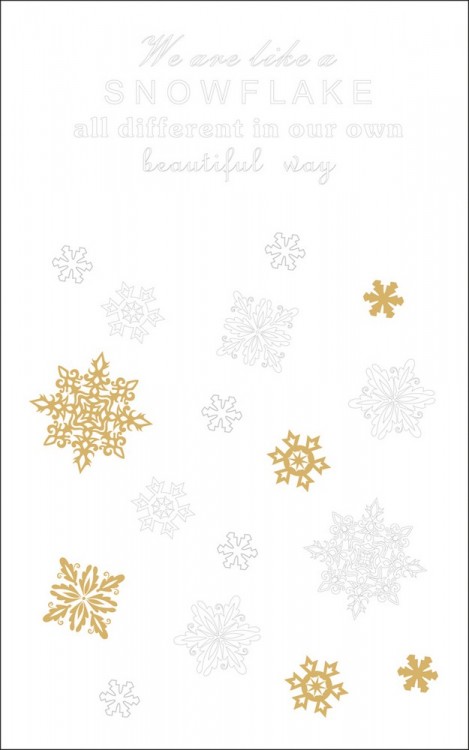 Rayher 60957000 Наклейки для декорирования поверхностей "Снежинки и надписи"