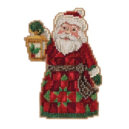 Набор для вышивания Mill Hill JS202113 Santa with Lantern (Санта с фонарем)