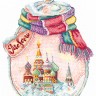 Набор для вышивания Сделай своими руками Г-07 Города в банках. Москва