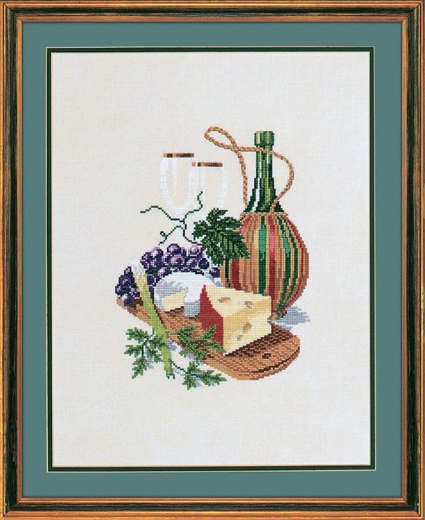 Набор для вышивания Eva Rosenstand 12-603 Сыр и красное вино