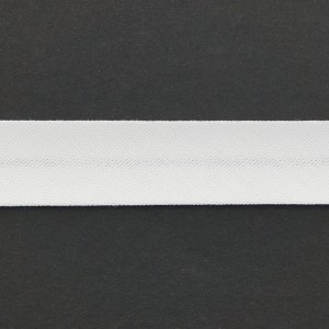 SAFISA 6570-20мм-02 Косая бейка хлопок, ширина 20 мм, цвет 02 - цвет белый