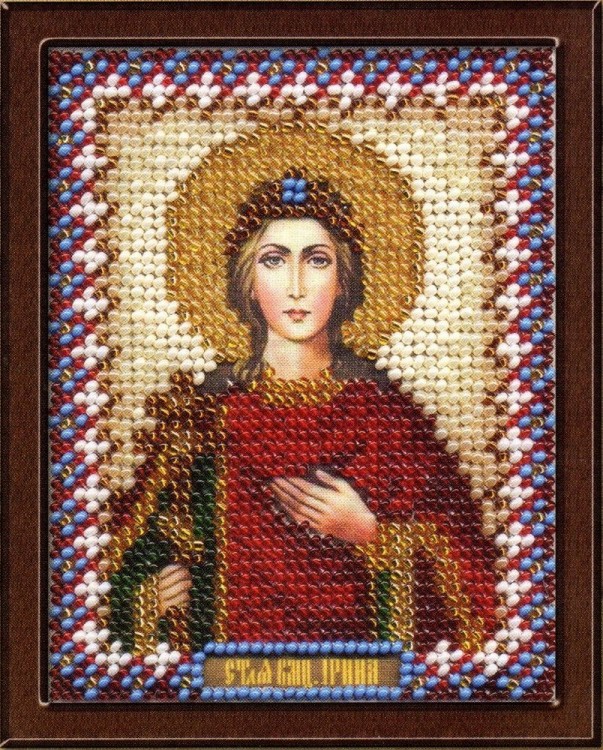 Набор для вышивания Панна CM-1250 (ЦМ-1250) Икона Святой Великомученицы Ирины