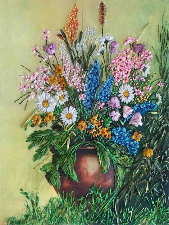 Набор для вышивания Многоцветница МЛ(н)-3031 Космея и луговые цветы