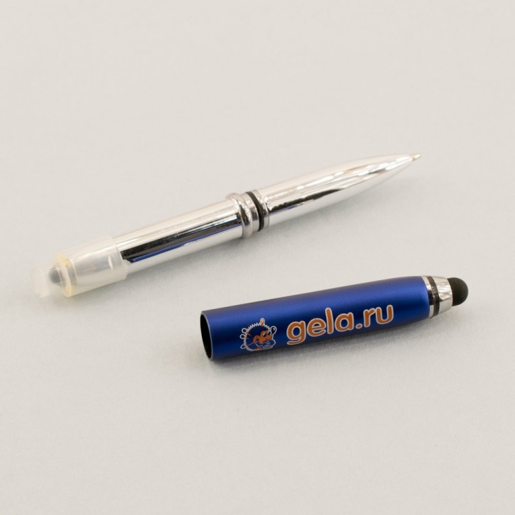 Hemline SPEC/12 Ручка шариковая с фонариком LED и стилусом