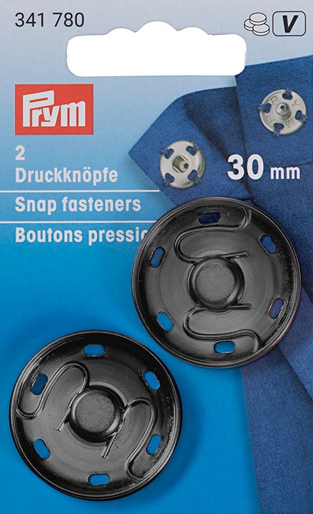 Prym 341780 Кнопки пришивные, диаметр 30мм