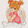 Набор для вышивания Alisena 1003 Ангелочек в розовом