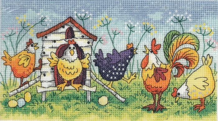 Набор для вышивания Heritage BFHH1297E Happy Hens