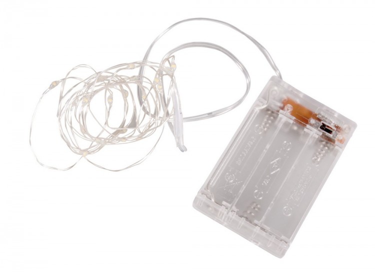 Rayher 69169102 Гирлянда миниатюрная светодиодная  с таймером 20 мини-LED ламп