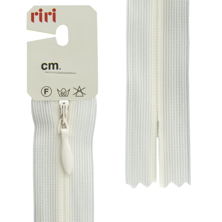 Riri 6010917/50/2314 Молния потайная, неразъемная, 4 мм, 50 см, молочно-белый