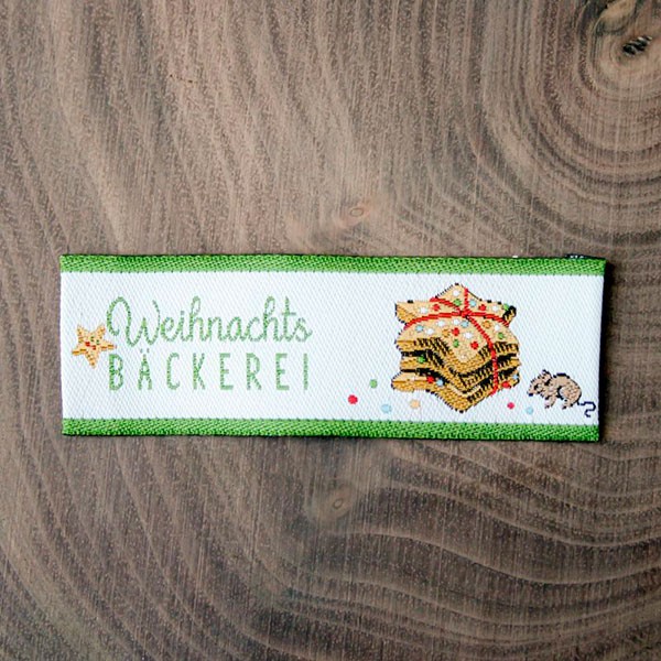 Acufactum 35245 Этикетка тканая "Weihnachtsbackereica"