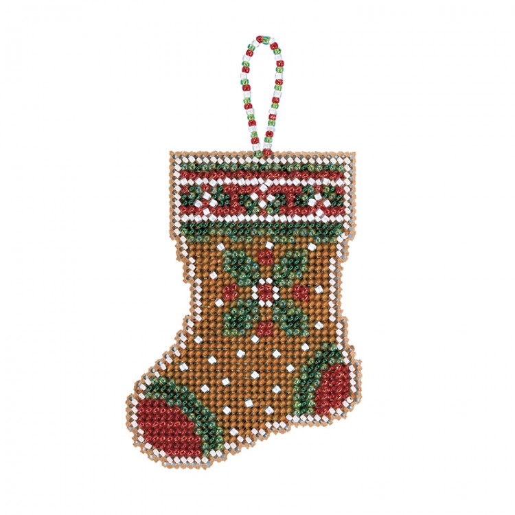 Набор для вышивания Mill Hill MH212112 Gingerbread Stocking (Пряничный сапожок)