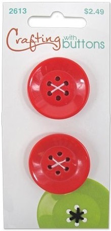 Blumenthal Lansing 470002613 Пуговицы "9&6 Hole" Small Red 6 Hole