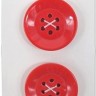 Blumenthal Lansing 470002613 Пуговицы "9&6 Hole" Small Red 6 Hole