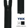 YKK 4335956/60.071 Молния тракторная, разъемная, 5.7 мм, 60 см, синяя ночь