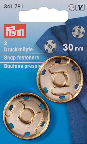 Prym 341781 Кнопки пришивные, диаметр 30мм